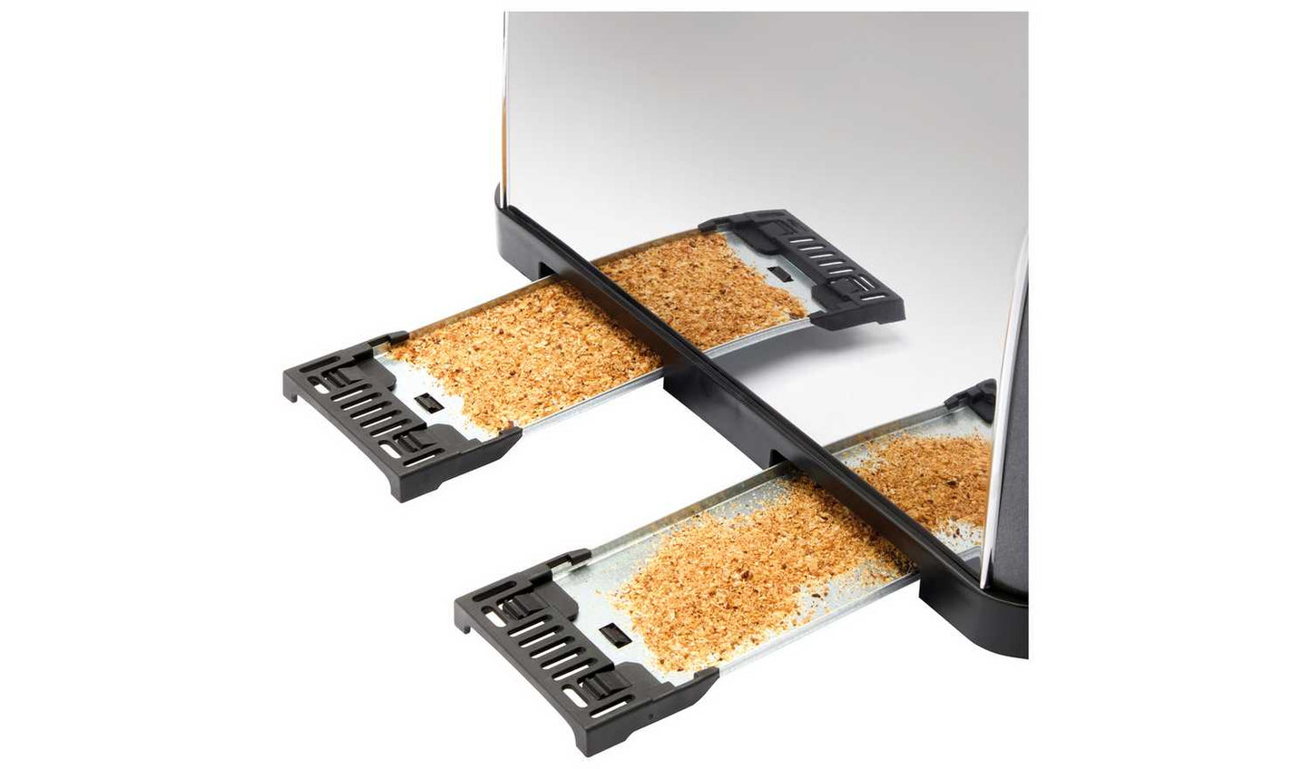 Russell Hobbs Worcester 4 Slice Grey Toaster 28366