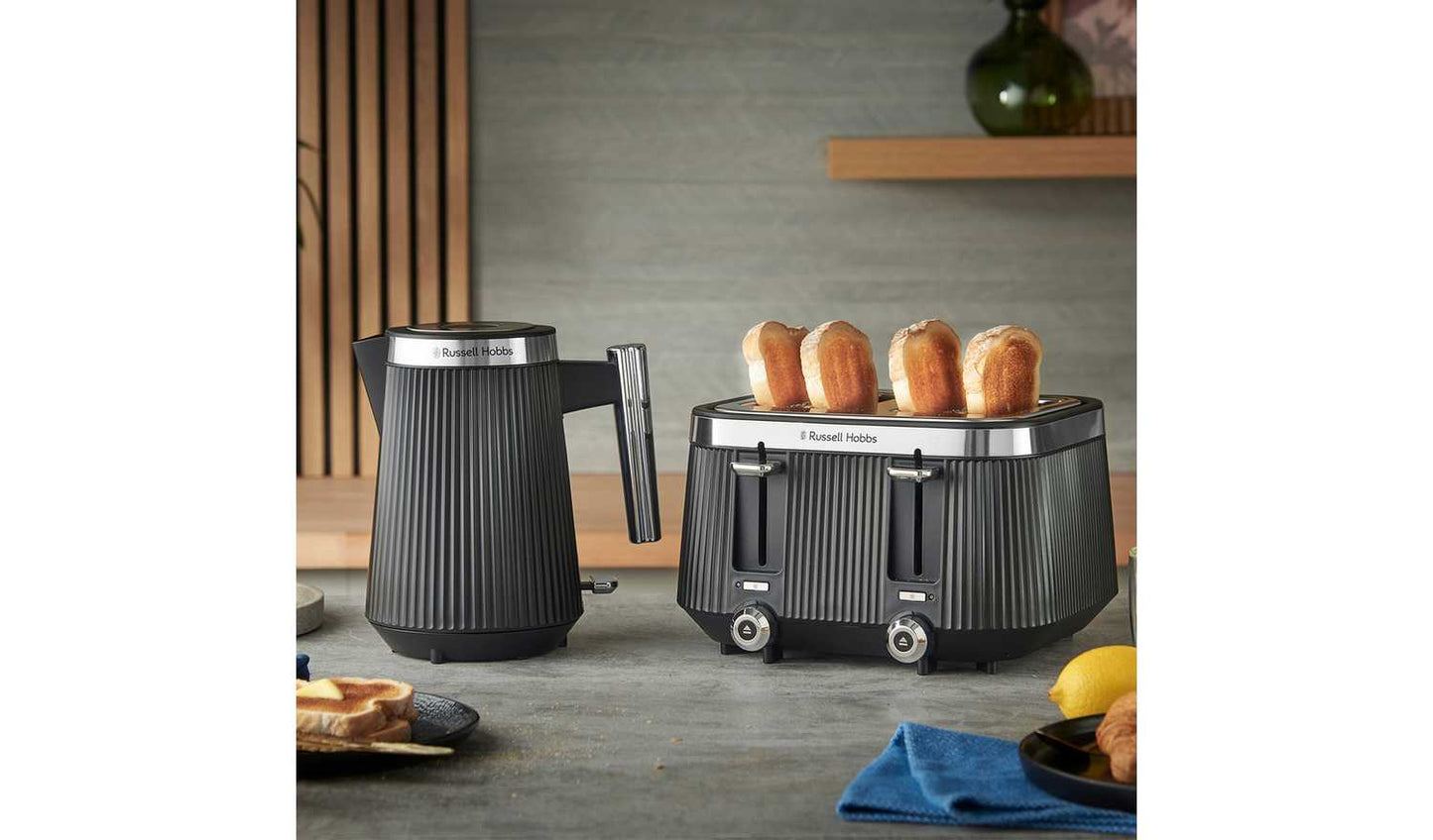 Russell Hobbs Bronte Matte Black 4 Slice Toaster 26770