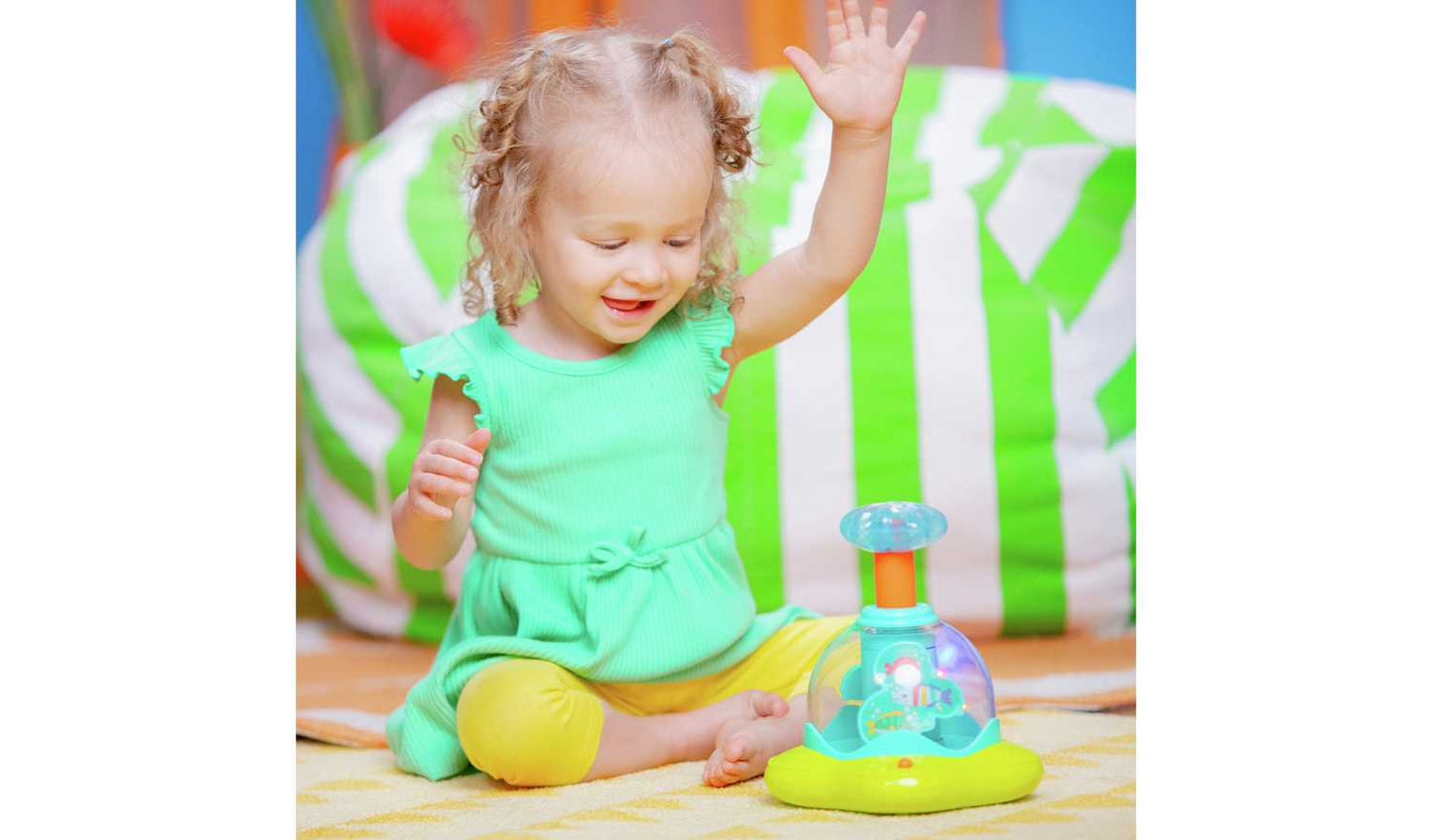 Bright Starts Press and Glow Spinner