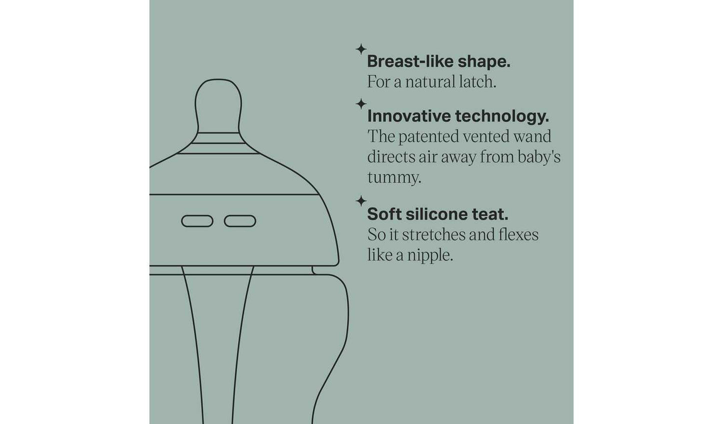 Tommee Tippee Advanced Anti-Colic Baby Bottle Pack of 6
