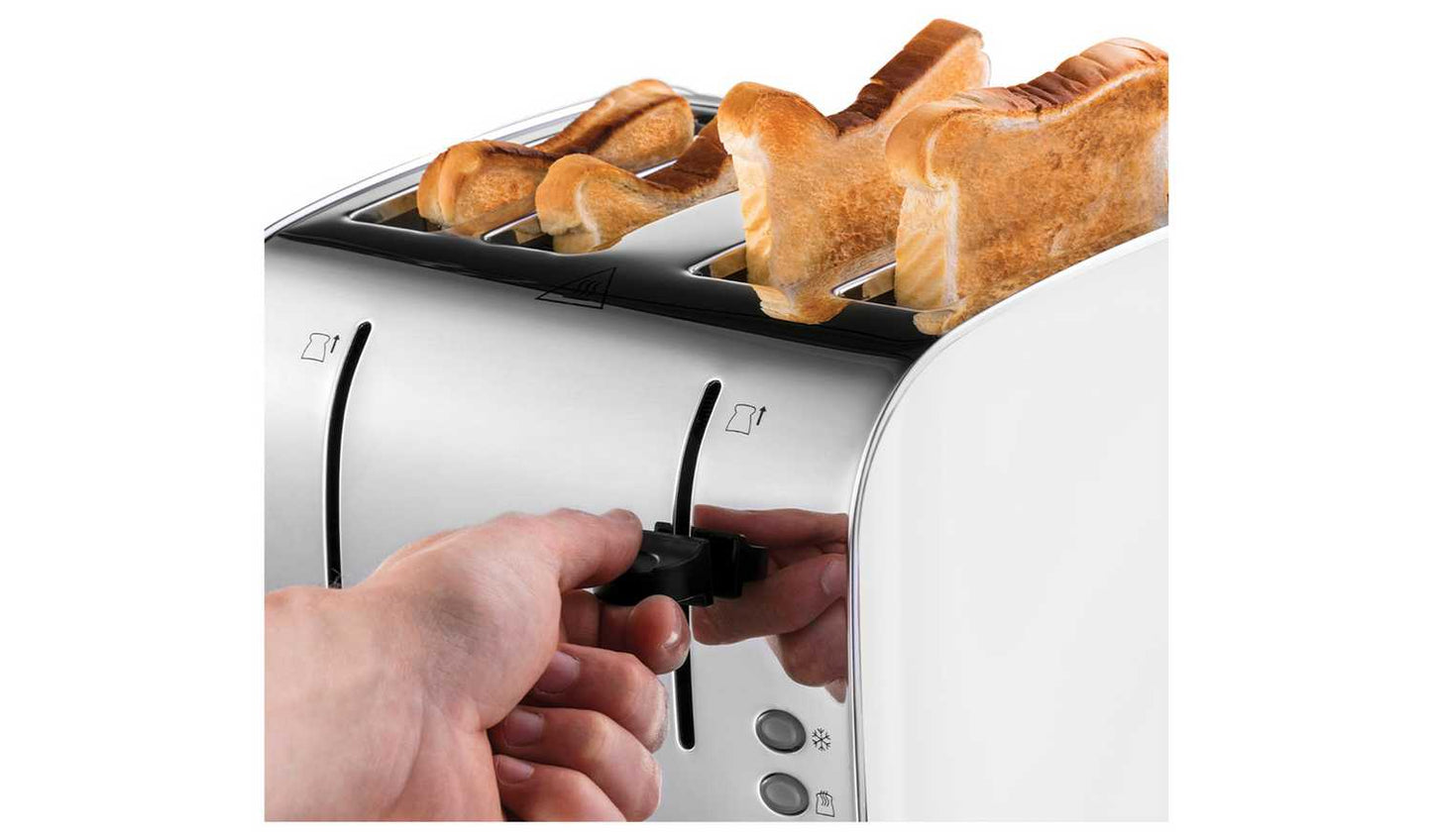 Russell Hobbs Worcester 4 Slice White Toaster 28361
