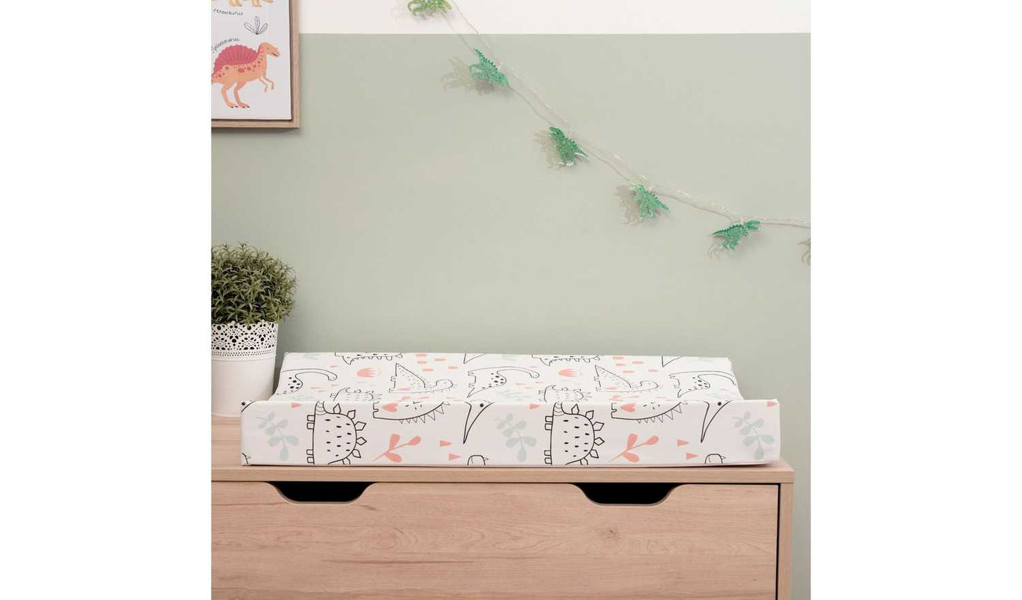 Clair De Lune Dino Wedge Changing Mat