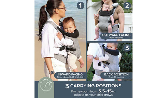 Dreambaby Journey Baby Carrier (3 Way Facing) Grey
