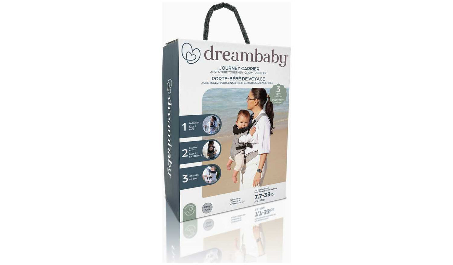 Dreambaby Journey Baby Carrier (3 Way Facing) Grey