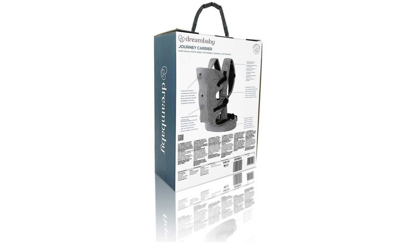 Dreambaby Journey Baby Carrier (3 Way Facing) Grey