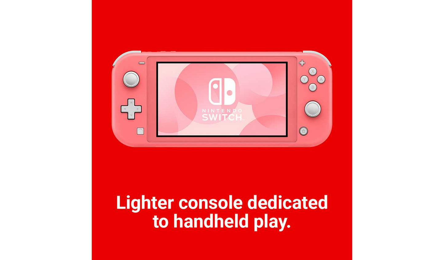 Nintendo Switch Lite Handheld Console - Coral