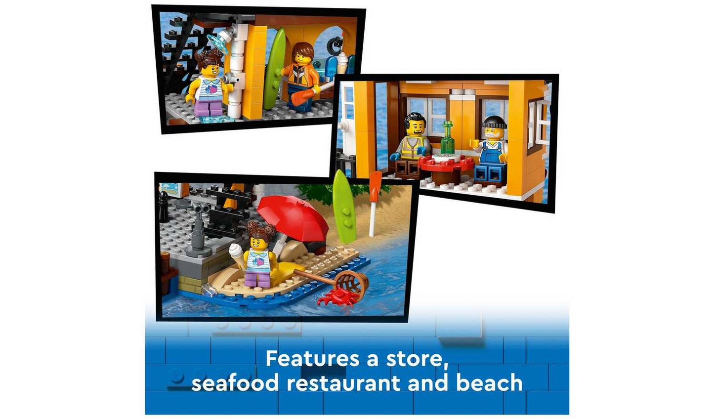 LEGO City Seaside Harbour with Cargo Ship Building Toy 60422