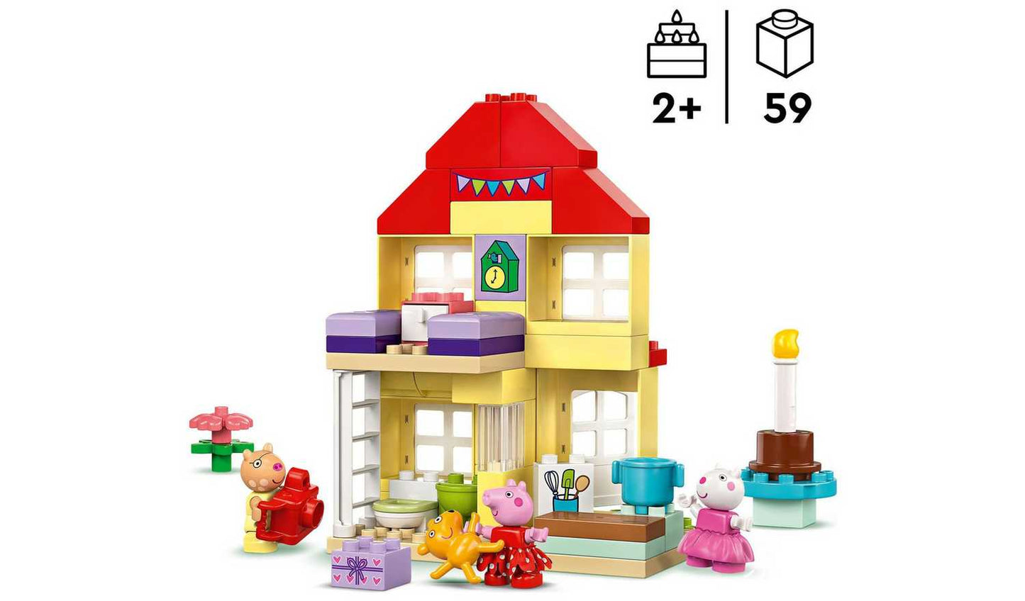 LEGO DUPLO Peppa Pig Birthday House Toy for Toddlers 10433
