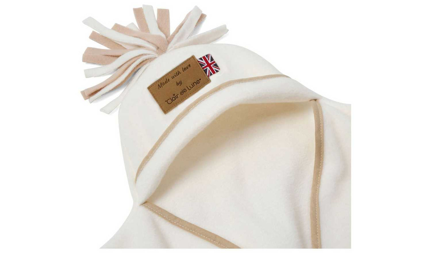 Clair De Lune Fleece Wrap Blanket - Cream