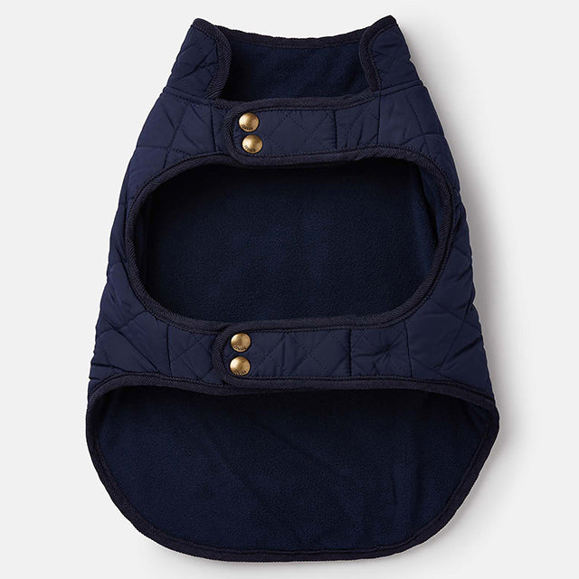 Joules Quilted Dog Coat Navy