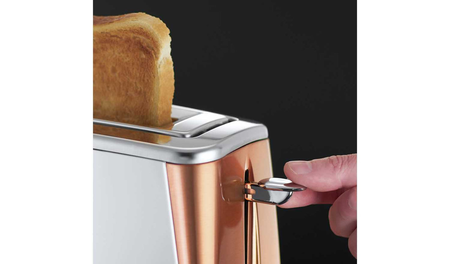 Russell Hobbs 24310 Luna Long Slot 2 Slice Toaster - Copper