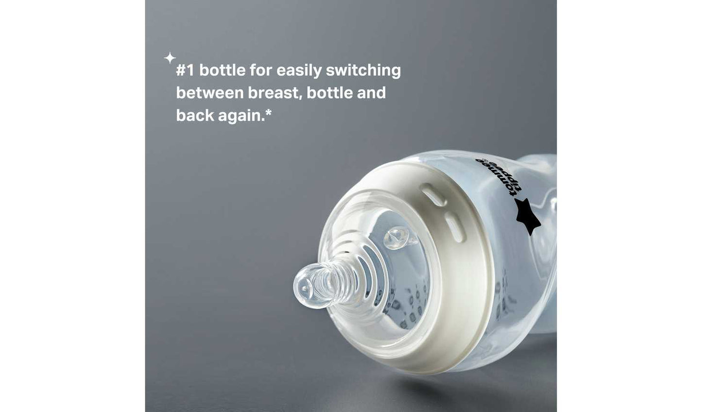 Tommee Tippee Natural Start Anti-Colic Baby Bottle Pack of 6