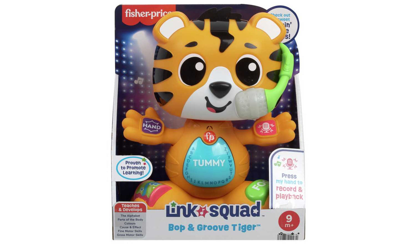 Fisher-Price Link Squad Bop & Groove Tiger Learning Toy