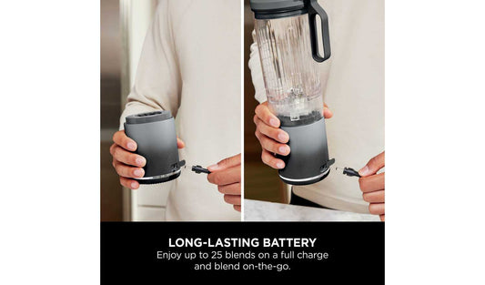 Ninja BC251UKGY Blast Max Portable Hand Blender - Grey