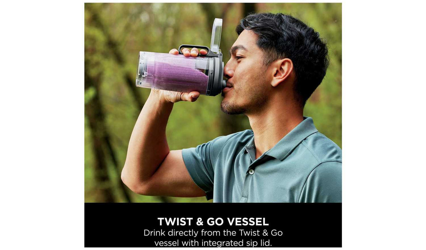 Ninja BC251UKGY Blast Max Portable Hand Blender - Grey