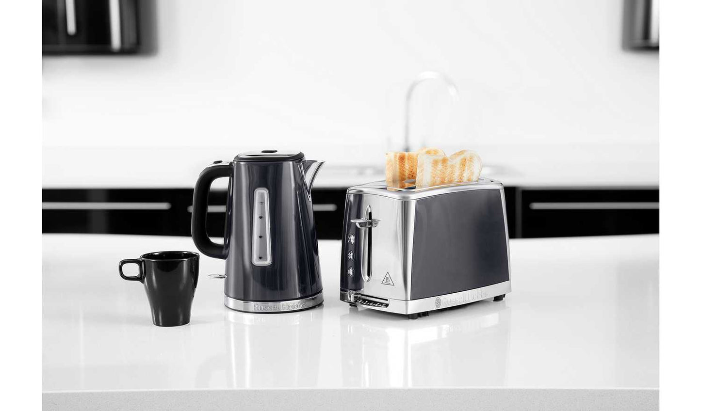 Russell Hobbs Luna Quiet Boil Grey Jug Kettle 23211