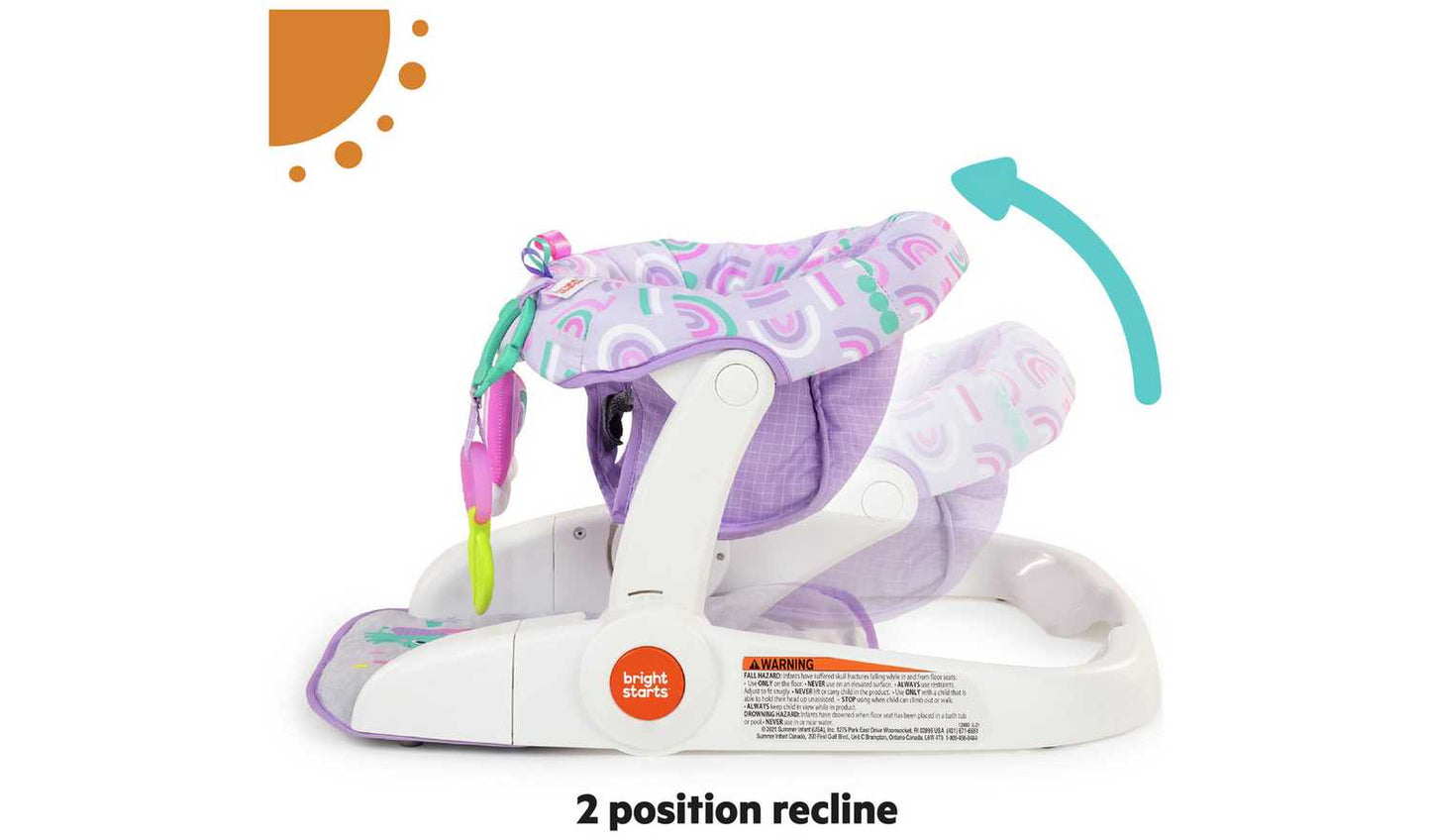 Bright Starts Learn to Sit Feeding Booster Seat – Purple