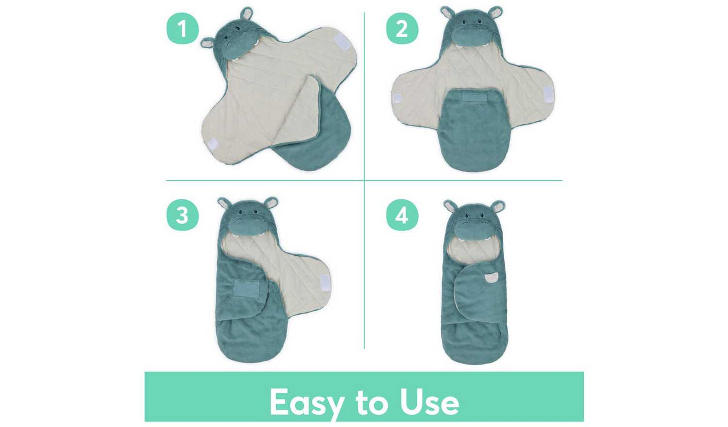Baby GUND Oh So Snuggly Blanket Wrap Hippo