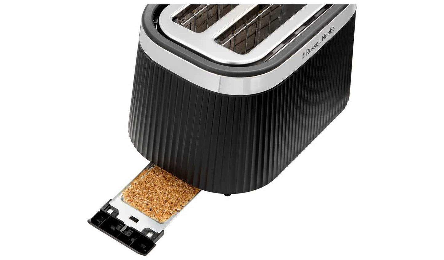 Russell Hobbs Bronte Matte Black 2 Slice Toaster 26760