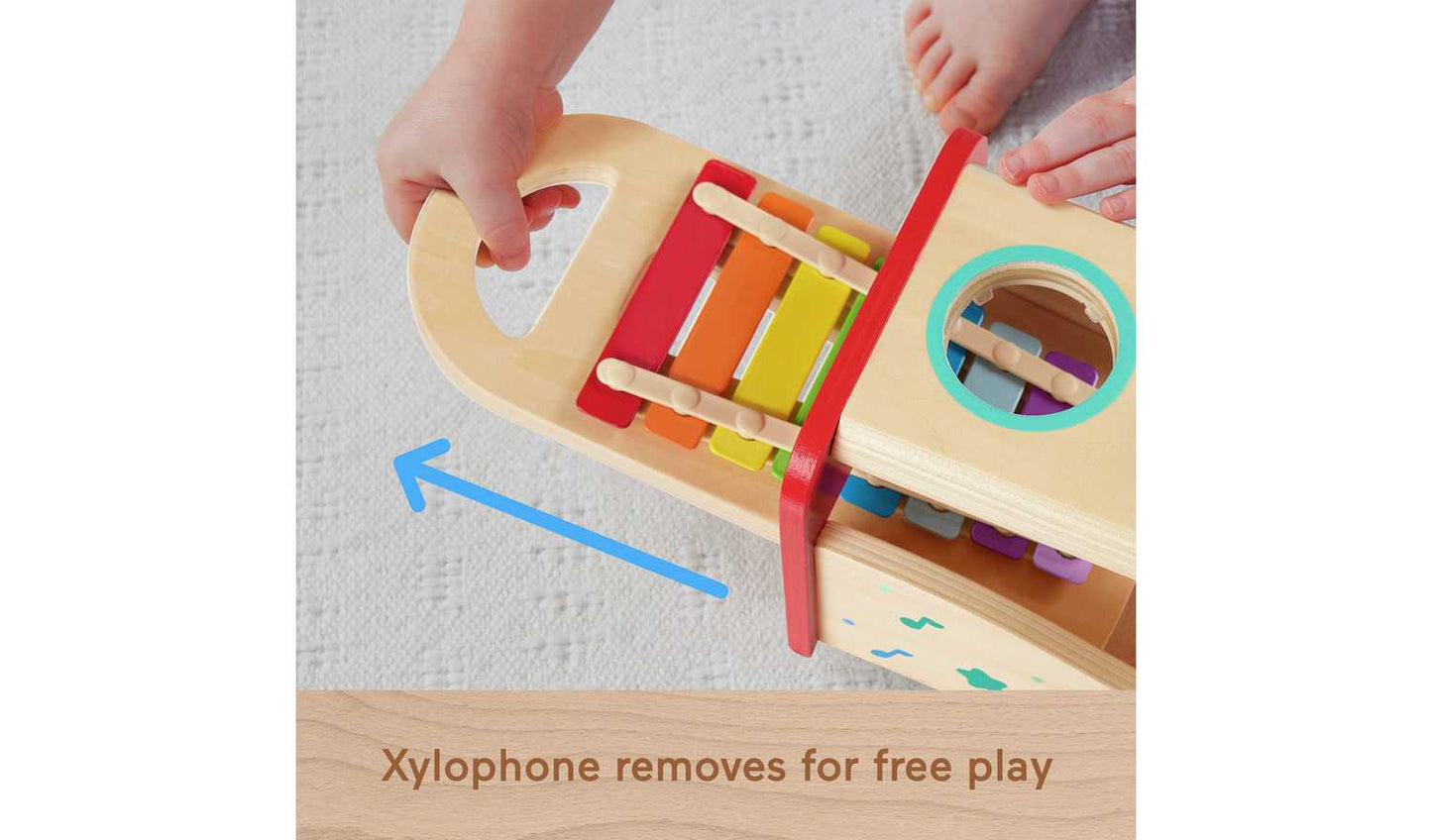 Fisher-Price wooden Pound & Tap Bench & Xylophone music toy