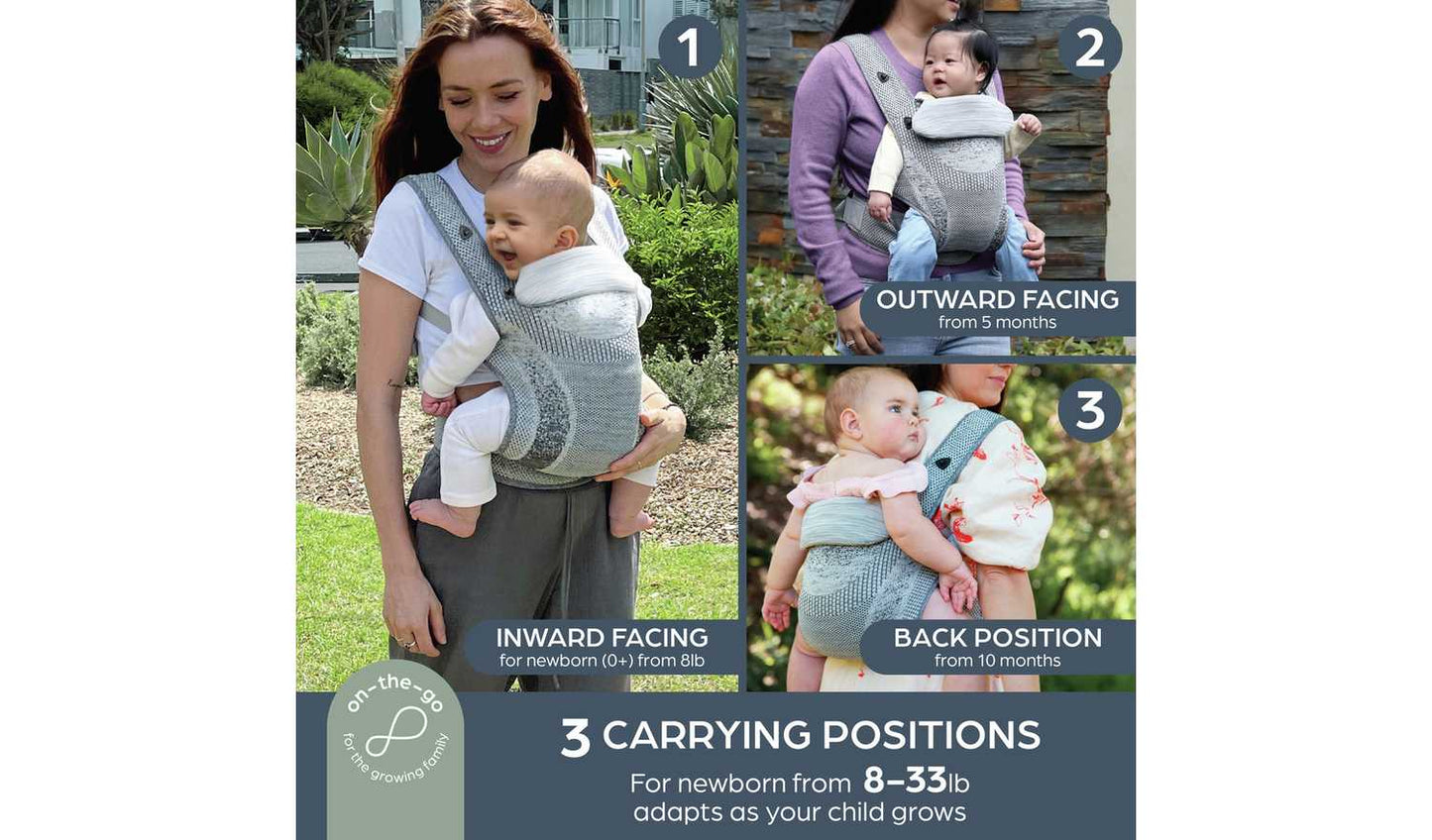 Dreambaby Inspire Performance Knit 3/1 Carrier -Grey