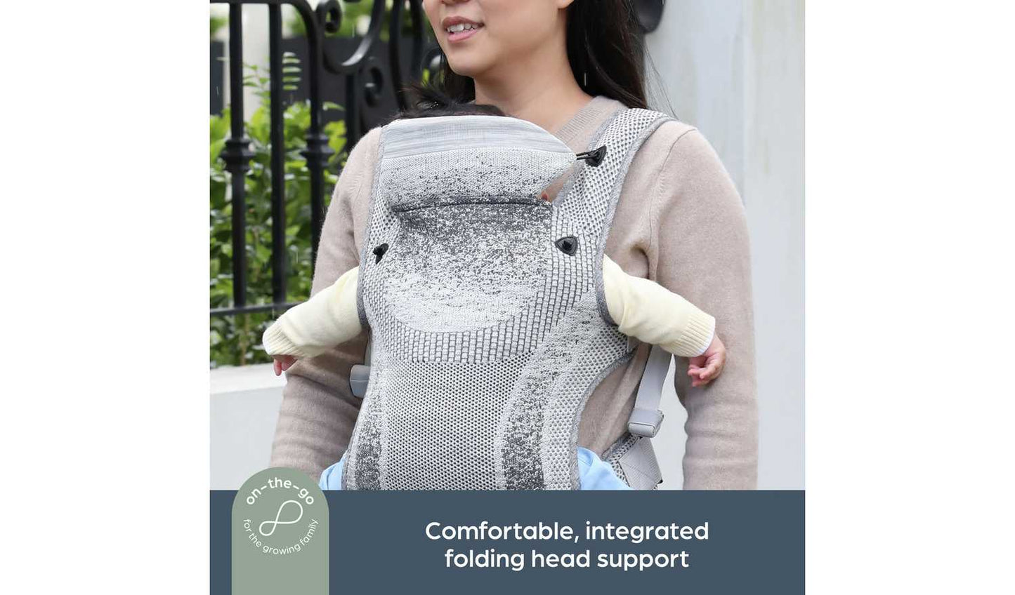 Dreambaby Inspire Performance Knit 3/1 Carrier -Grey