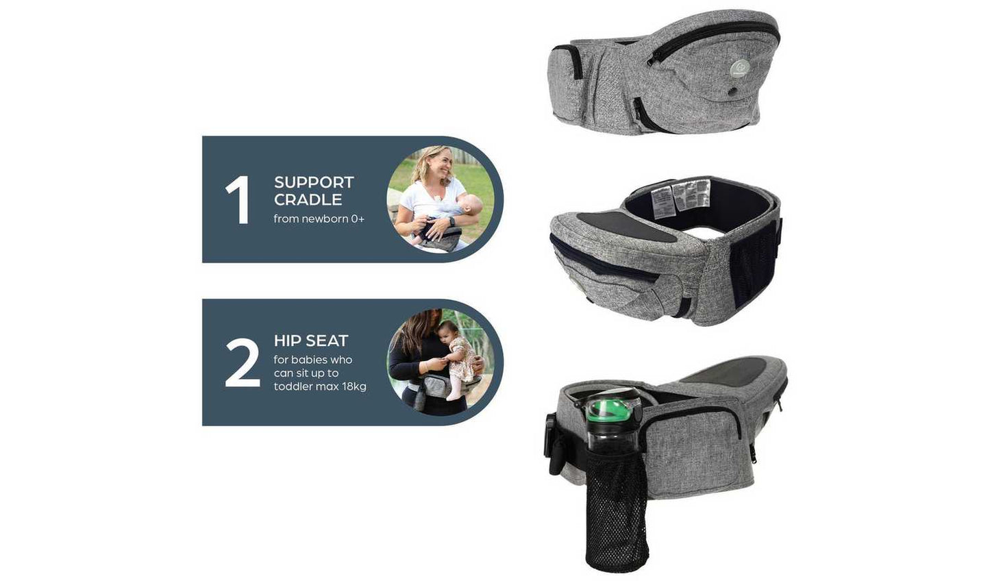 Dreambaby Up And Go Hip Seat Carrier 5m+(3.5-18kg) Grey