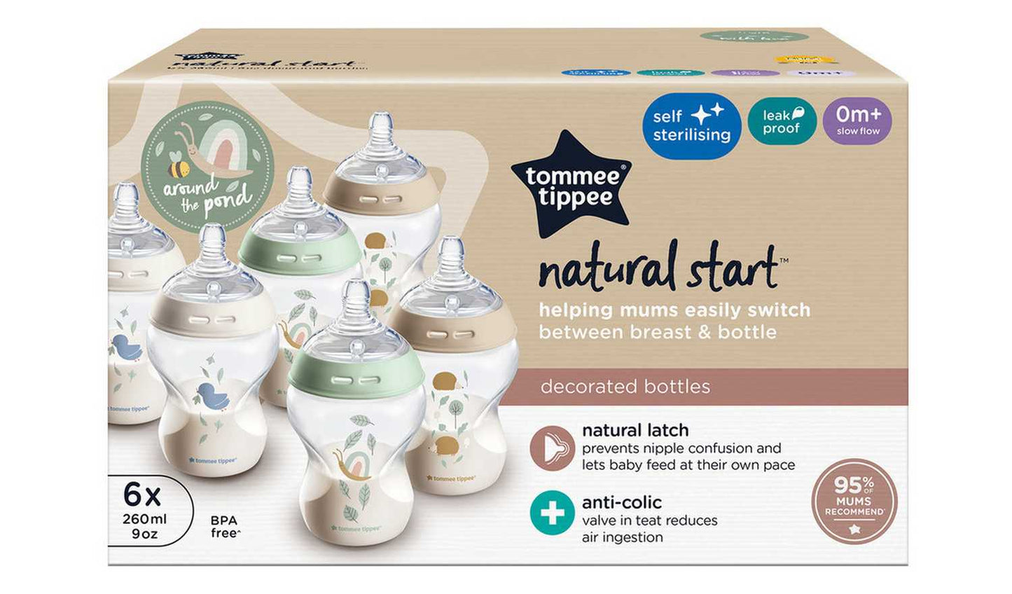 Tommee Tippee Anti-colic Baby bottles 260ml 6 Pack