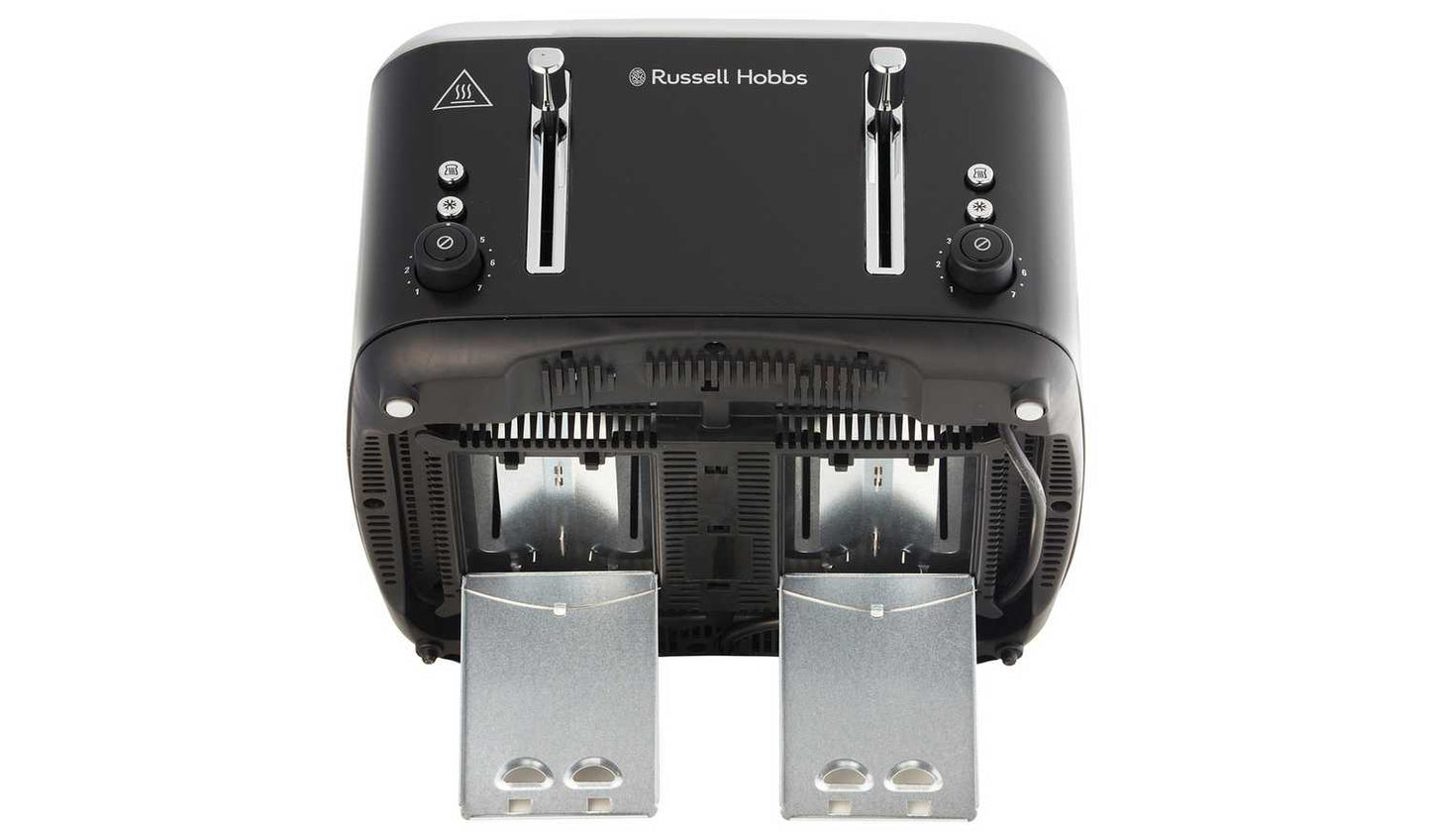 Russell Hobbs Addison Matte Black 4 Slice Toaster 27740