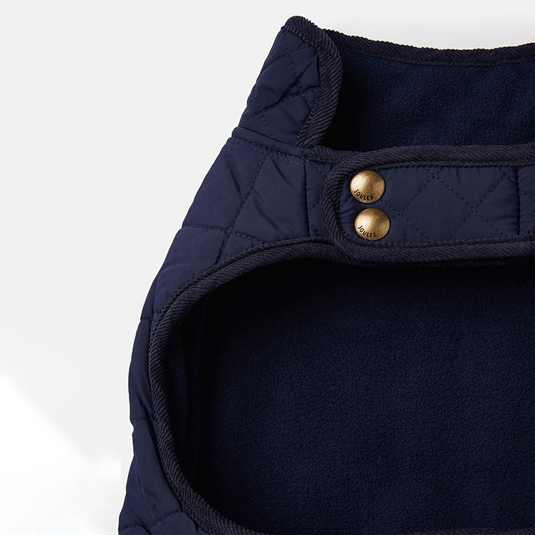 Joules Quilted Dog Coat Navy