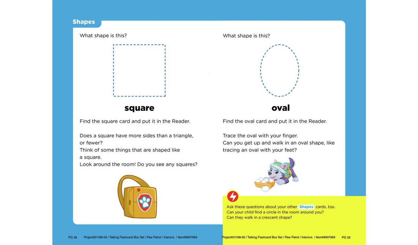 PAW Patrol Flash Cards