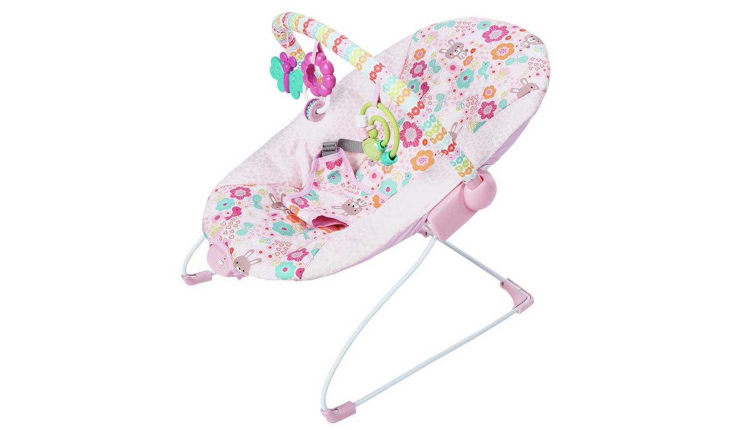 Chad Valley Princess Deluxe Baby Bouncer - Pink