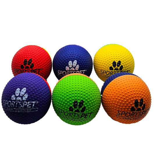SportsPet High Bounce Dimple Edition Rubber Dog Ball Toy