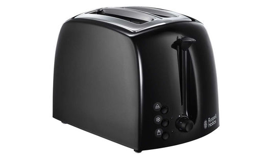 Russell Hobbs Textures 2 Slice Black Plastic Toaster 21641
