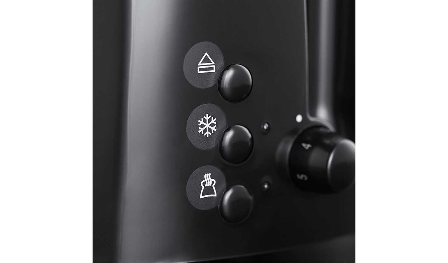 Russell Hobbs Textures 2 Slice Black Plastic Toaster 21641