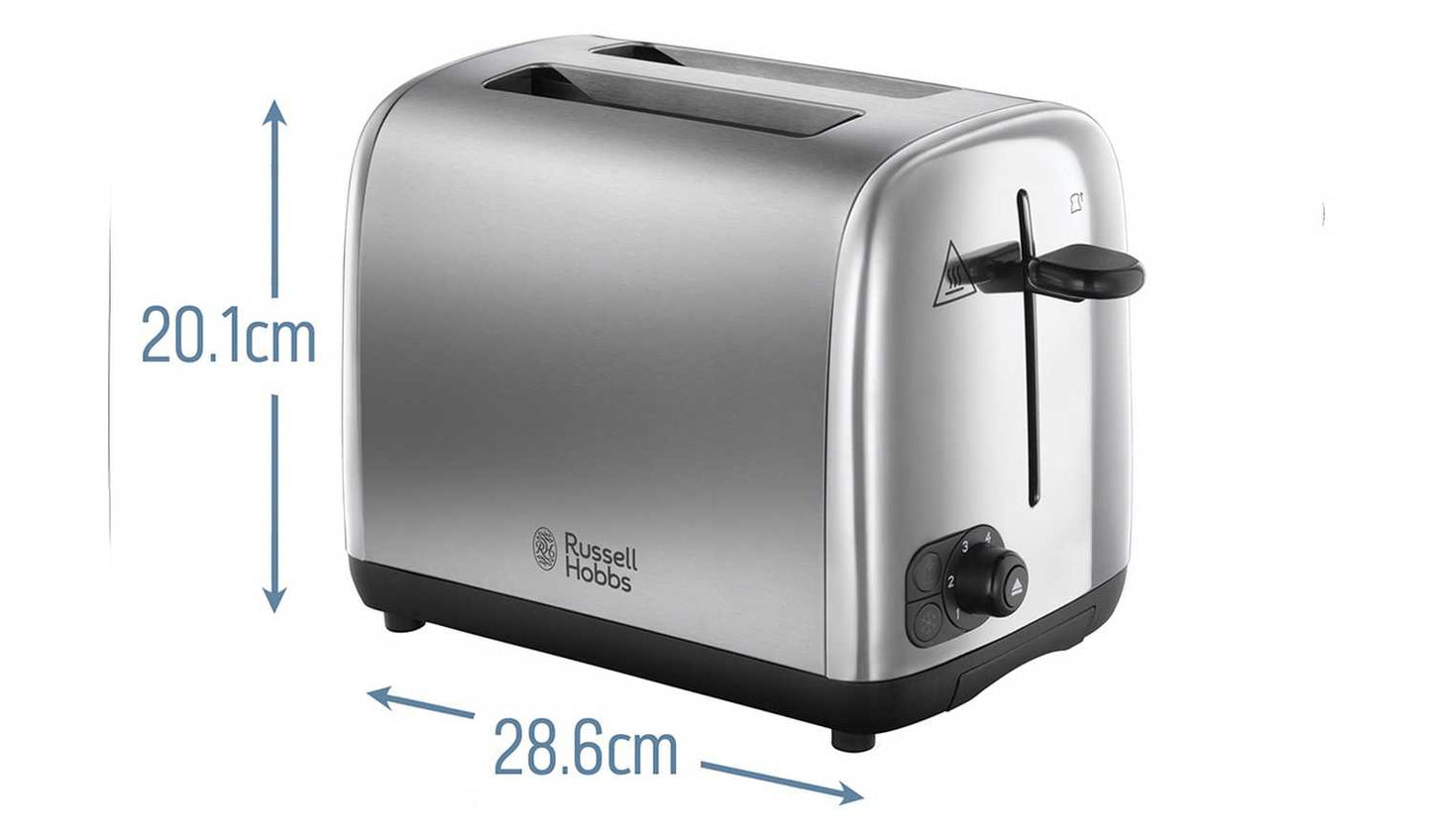 Russell Hobbs 2 Slice Brushed St/Steel Toaster 24081