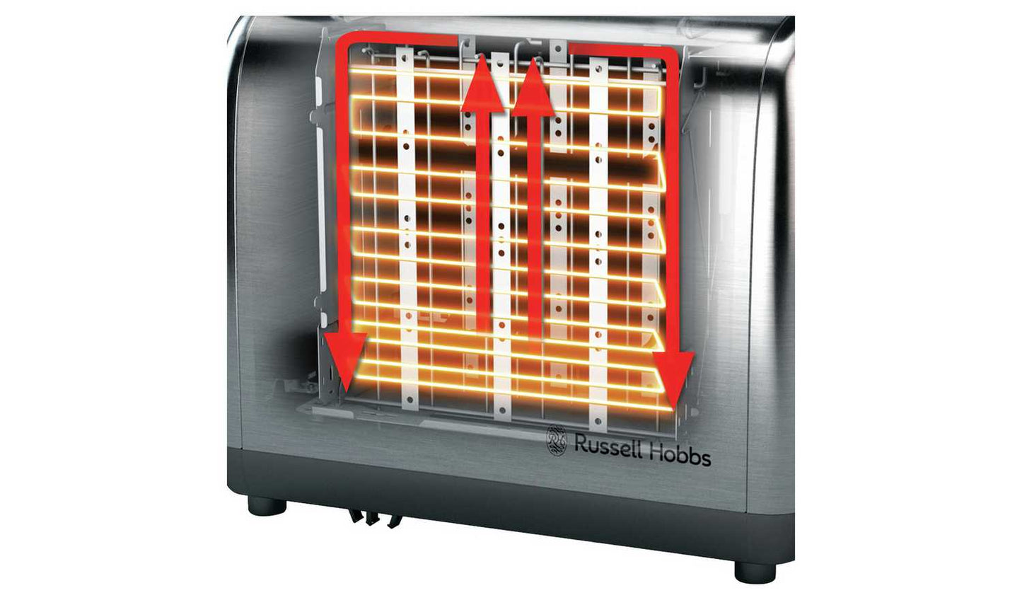 Russell Hobbs 2 Slice Brushed St/Steel Toaster 24081