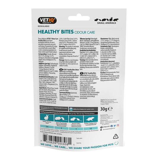 VetIQ Healthy Bites Odour Care Small Animals Treats 30g