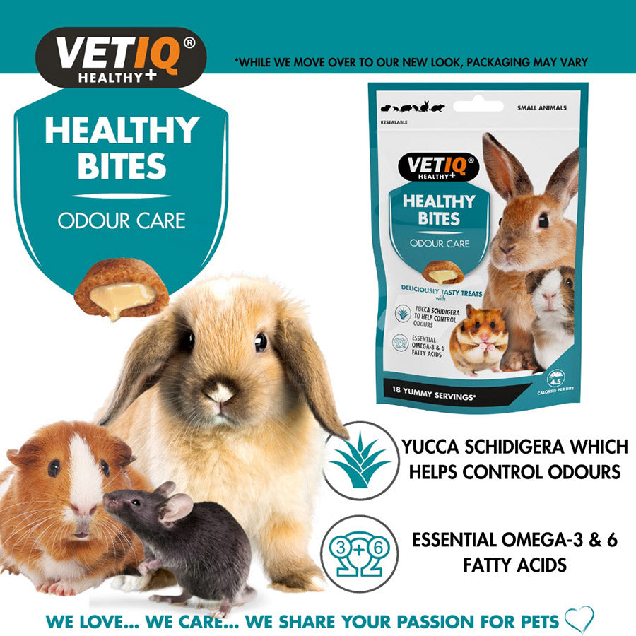 VetIQ Healthy Bites Odour Care Small Animals Treats 30g