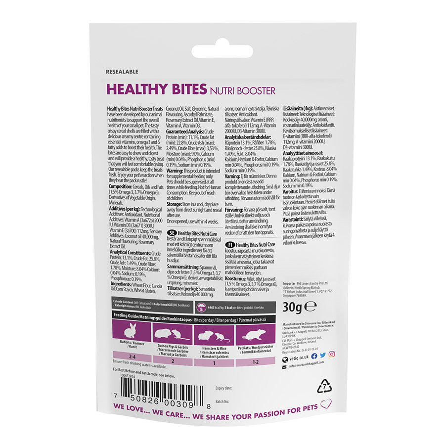 VetIQ Nutri Care Healthy Bites For Small Animals 30g