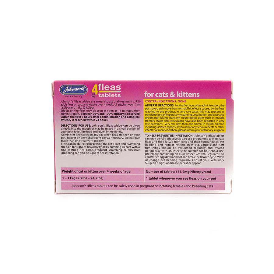 Johnsons 4fleas Tablets For Cats & Kittens 3 Tablets