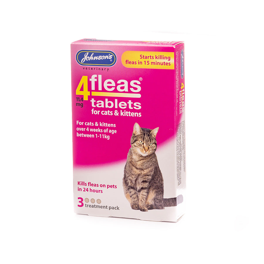 Johnsons 4fleas Tablets For Cats & Kittens 3 Tablets