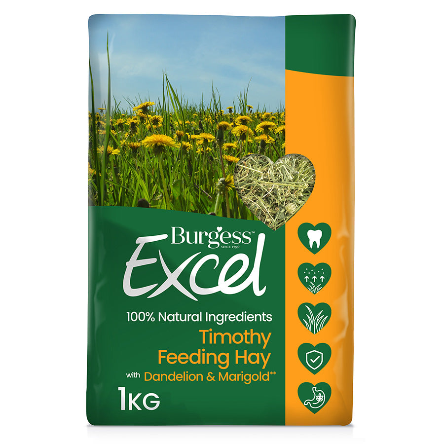 Burgess Excel Timothy Feeding Hay Dandelion & Marigold 1kg