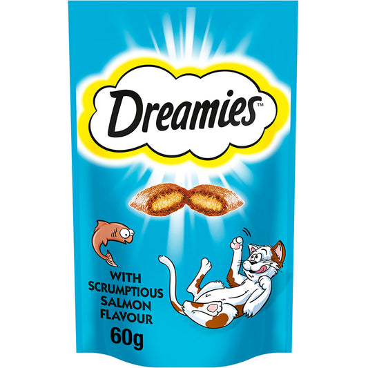 Dreamies Cat Treat Biscuits with Salmon Flavour 60g
