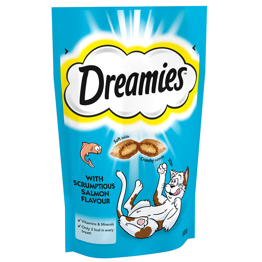 Dreamies Cat Treat Biscuits with Salmon Flavour 60g