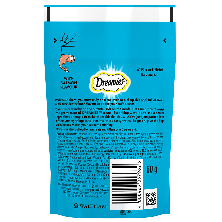 Dreamies Cat Treat Biscuits with Salmon Flavour 60g