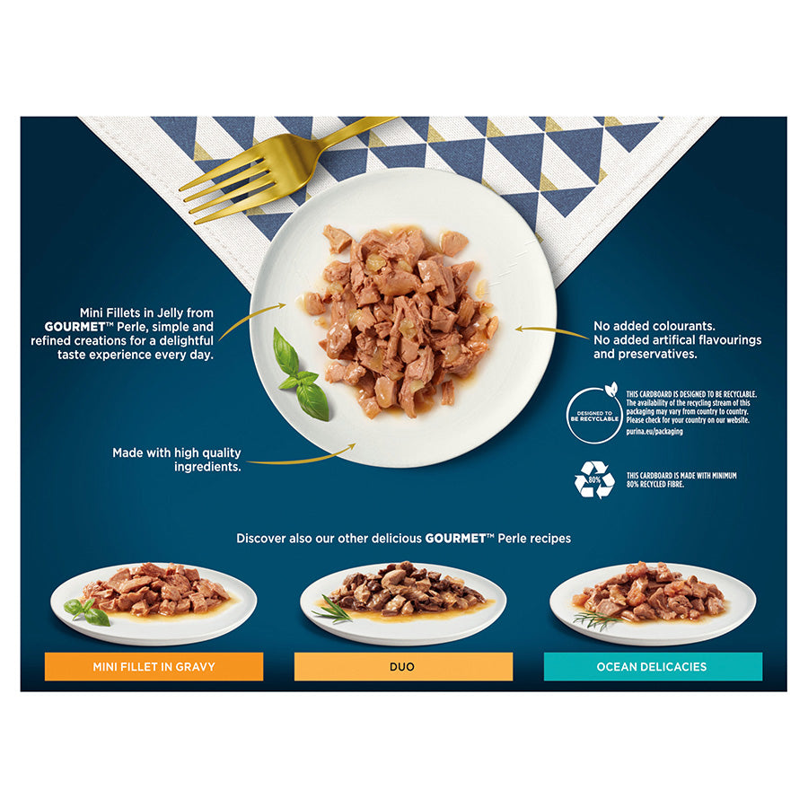 Gourmet Perle Wet Adult Cat Food Country Medley 12x85g