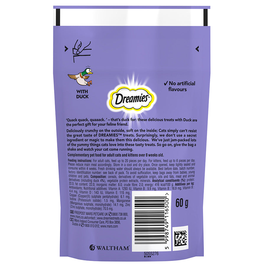 Dreamies Cat Treat Biscuits with Duck 60g