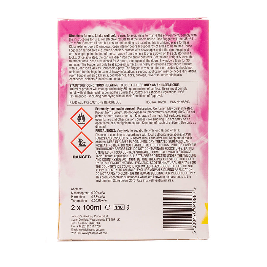 Johnsons 4fleas Room Fogger 200ml