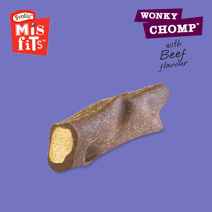 Misfits Wonky Chomp Medium Breed Adult Dog Treats Liver 170g